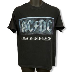 Vintage 2001 AC/DC Back In Black T-Shirt